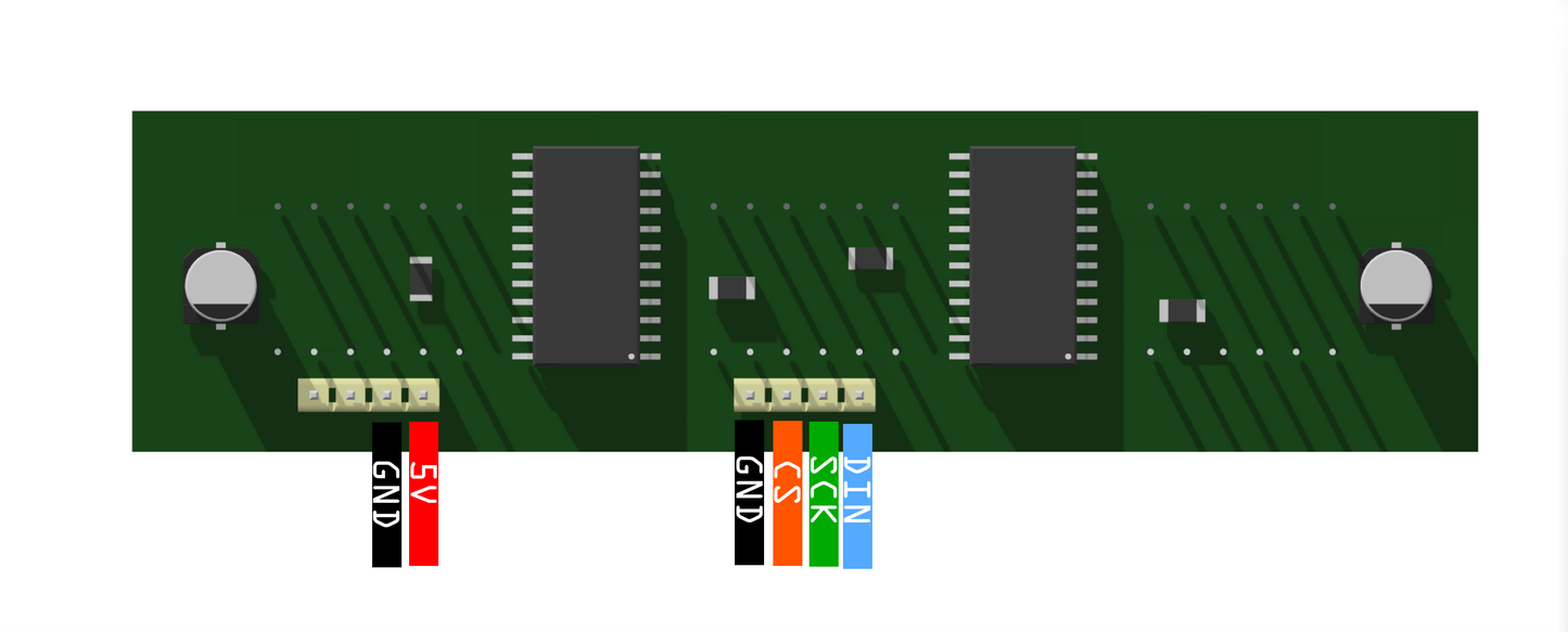 12 Digit 7 Segment Red LED Digital Display SPI