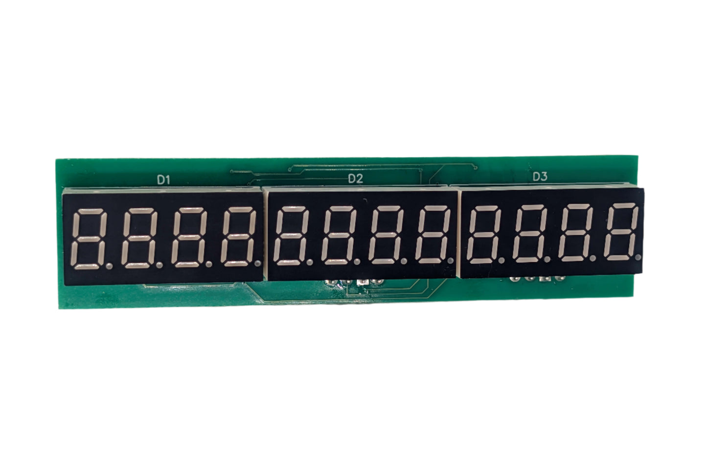 12 Digit 7 Segment Red LED Digital Display SPI